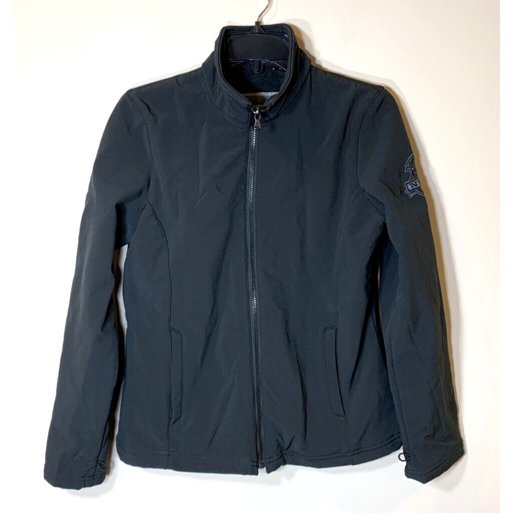 NFL Super Bowl Jacket Womens Small Black Soft Shell NY NJ Host Committee 2014